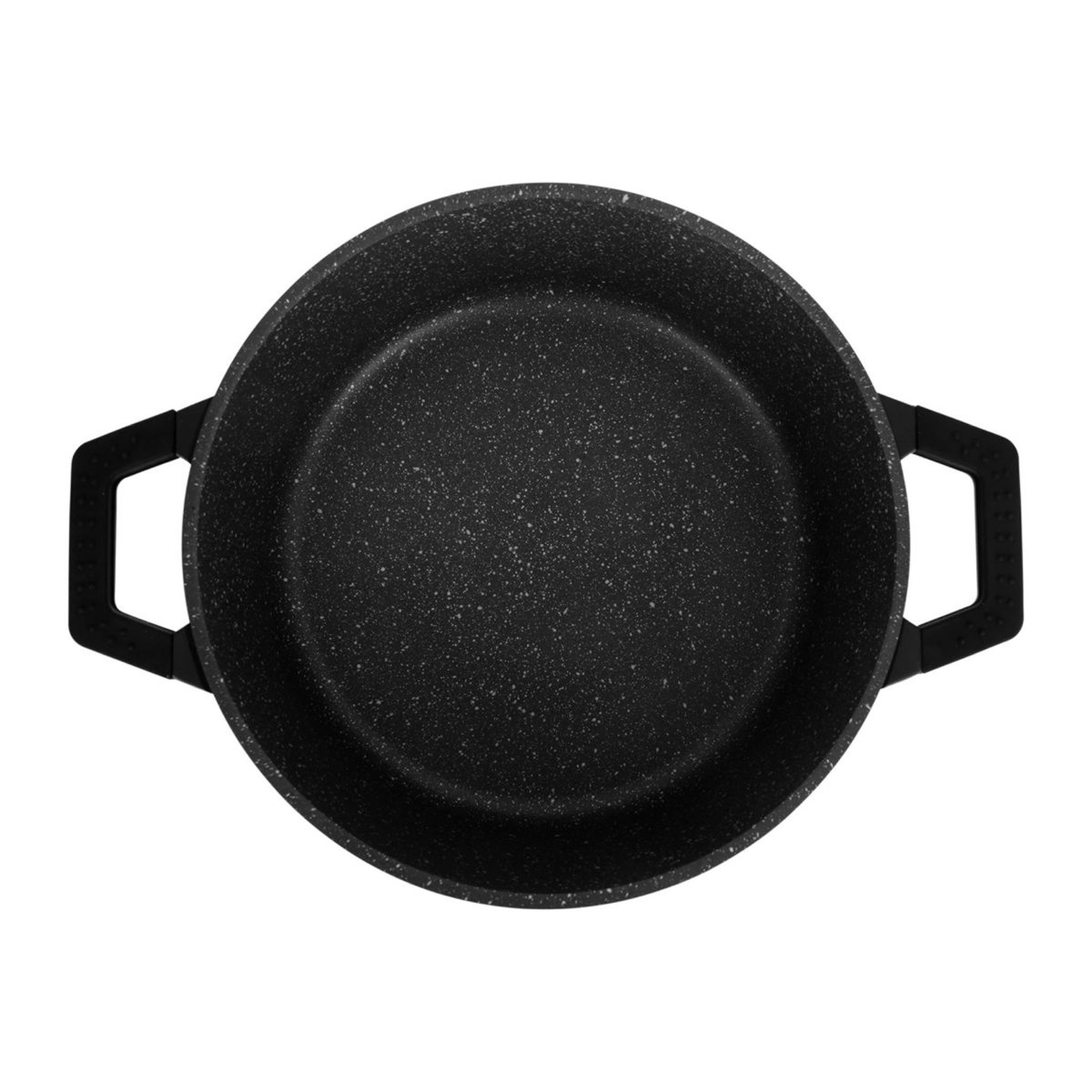 Voir la diapositive 2 : SITRAM Faitout 28cm noir avec couvercle
