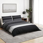 Voir la diapositive 1 : VIDAXL Ensemble de housse de couette noir et blanc 140x200 cm Coton