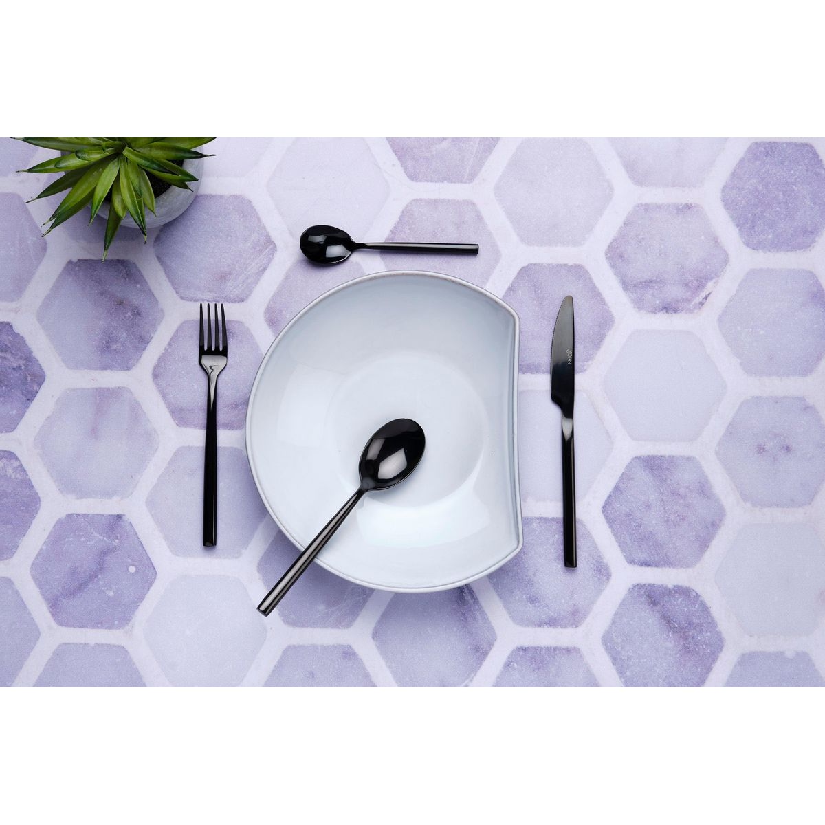 BJORN Coffret 6 petites cuillères NILS - Black