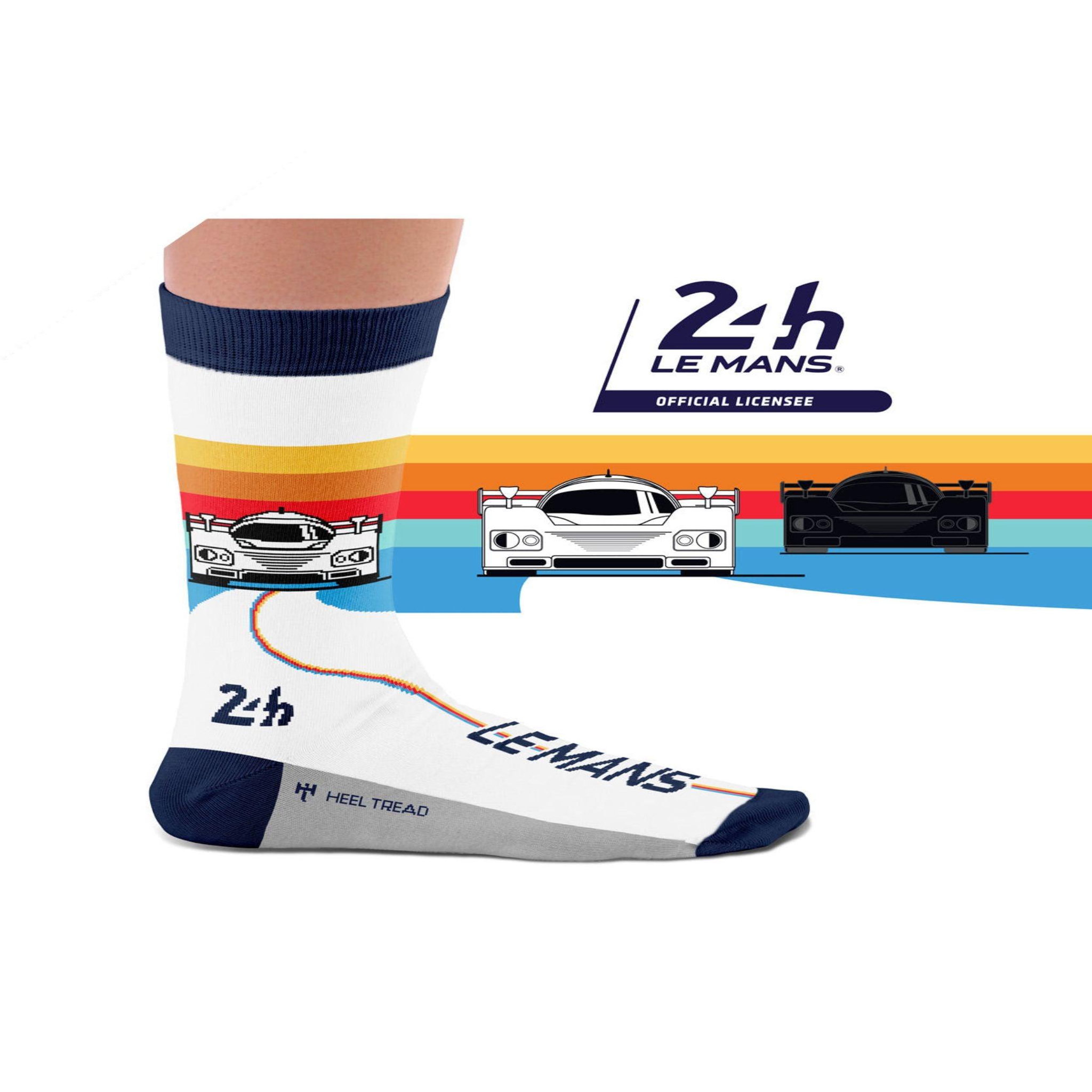 Voir la diapositive 2 : SOCK AFFAIRS Chaussettes retro racer des 24h du mans