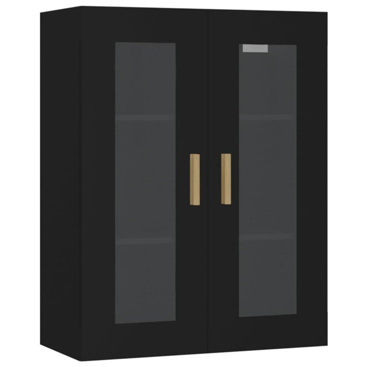 VIDAXL Armoire murale suspendue Noir 69,5x34x90 cm