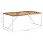 Voir la diapositive 6 : VIDAXL Table a manger 180x90x76 cm Bois massif d'acacia et de manguier
