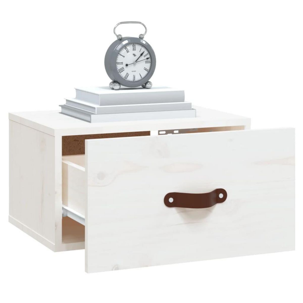 VIDAXL Tables de chevet murales 2 pcs Blanc 40x29,5x22 cm