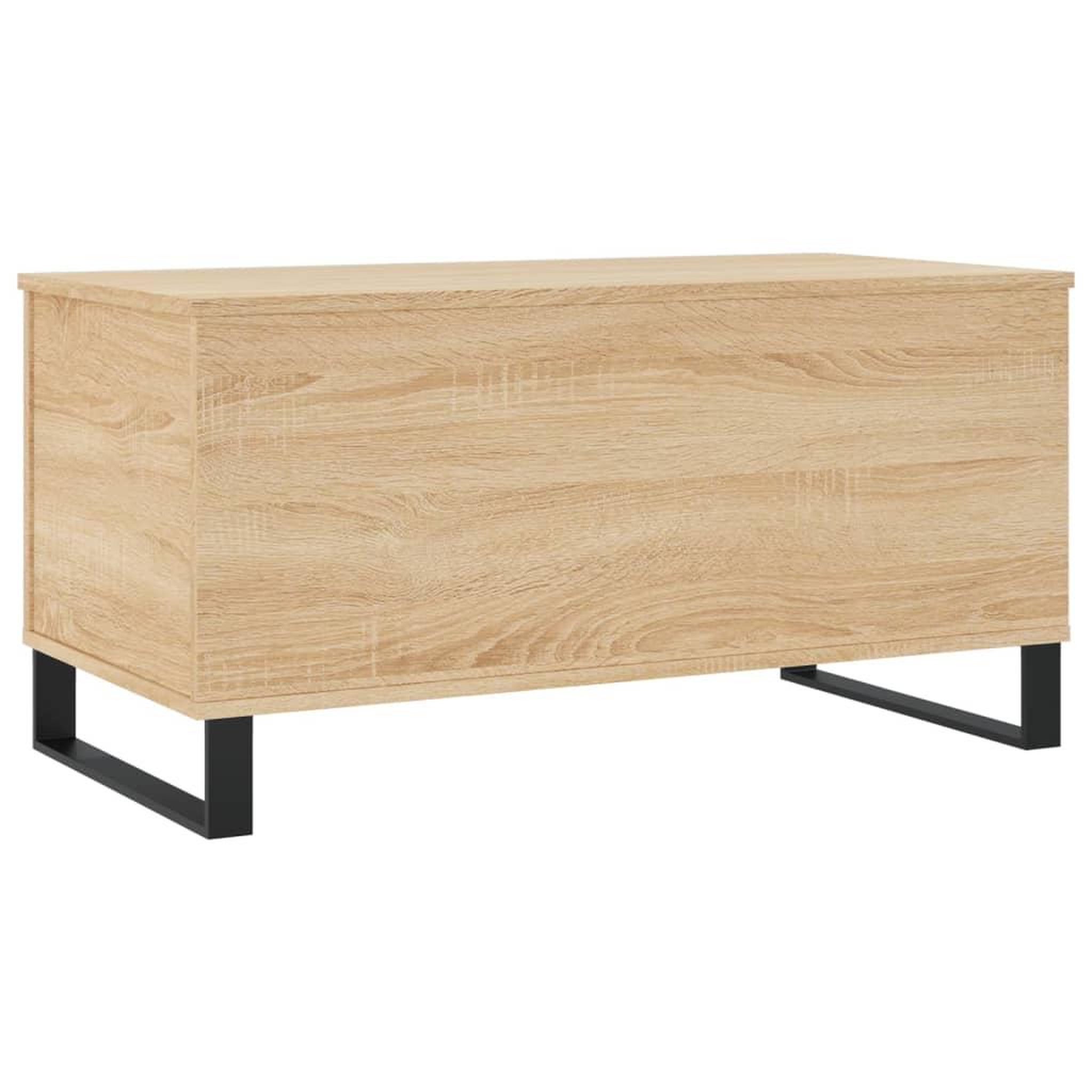 Voir la diapositive 5 : VIDAXL Table basse Chene sonoma 90x44,5x45 cm Bois d'ingenierie