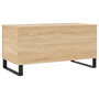 Voir la diapositive 5 : VIDAXL Table basse Chene sonoma 90x44,5x45 cm Bois d'ingenierie