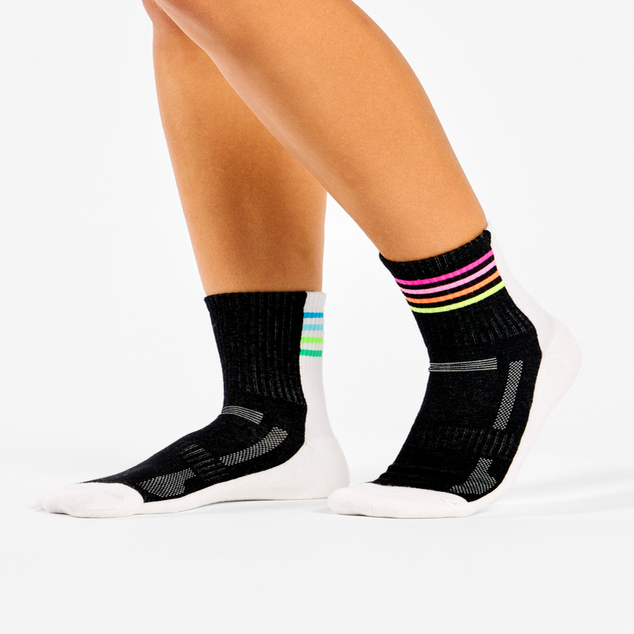 Voir la diapositive 4 : DEDOLES Chaussettes sport coolmax® courtes marche arc-en-ciel