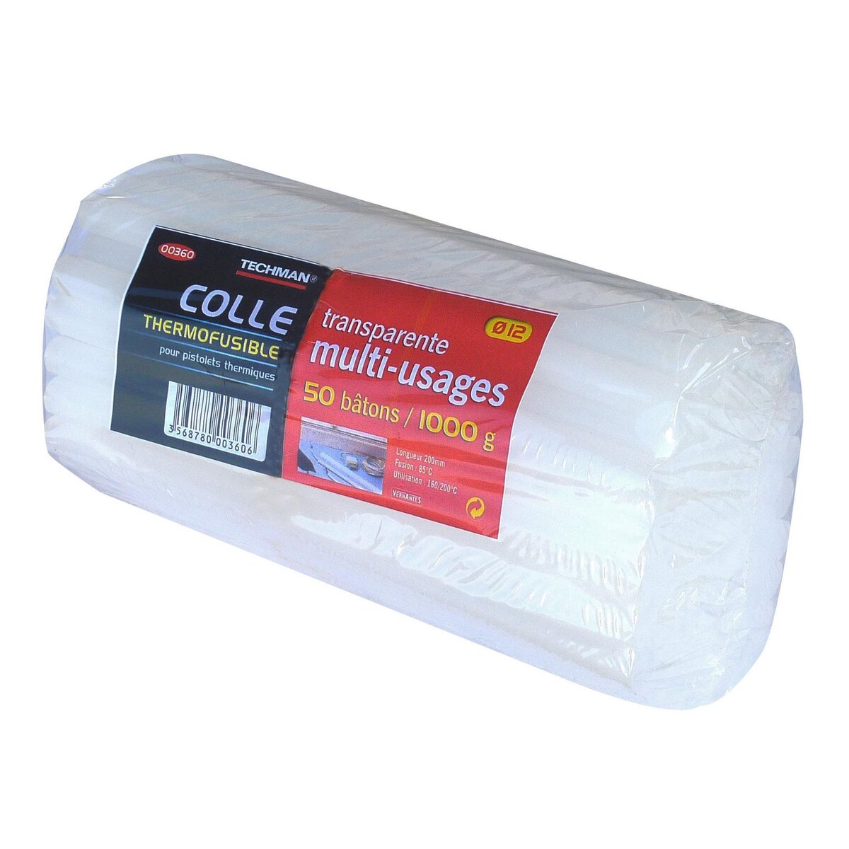 TECHMAN 50 bâtons de colle universelle (12 x 200 mm)