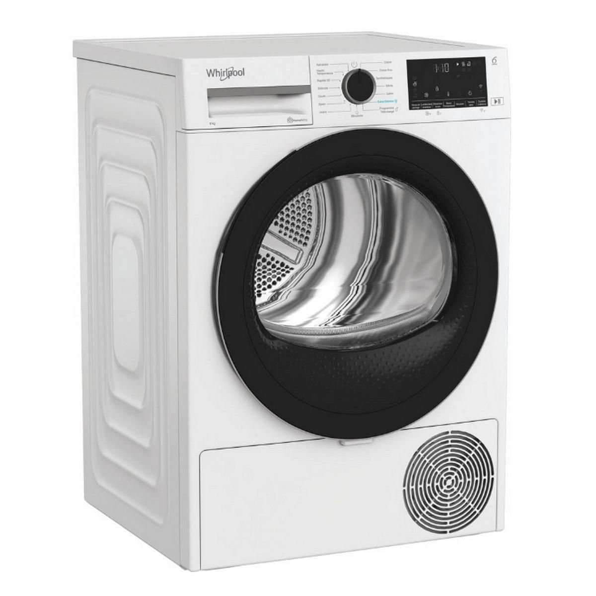 Whirlpool Sèche-linge pompe à chaleur 60cm 8kg blanc - CWD84MWBSFR