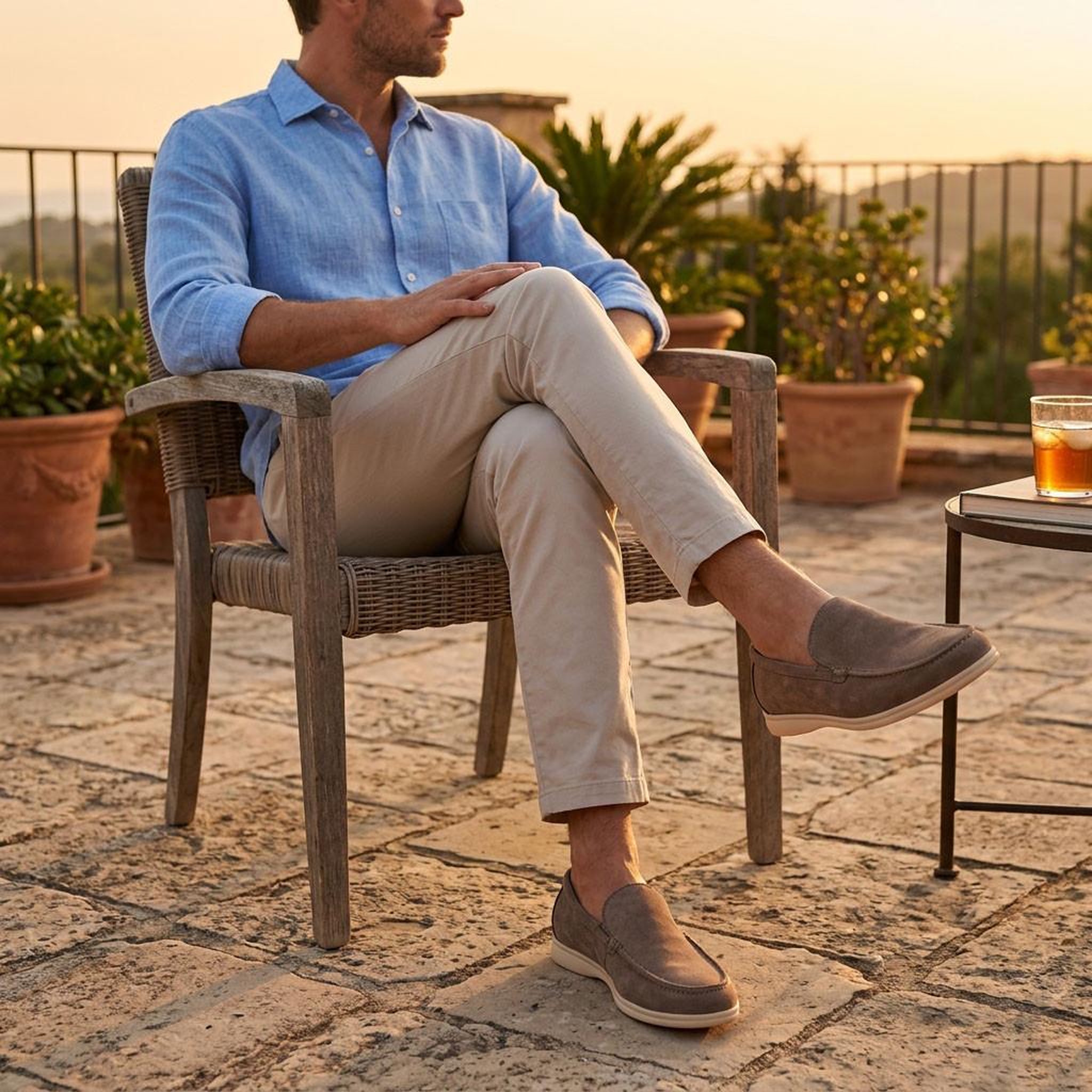 Voir la diapositive 5 : OZABI OZABI Mocassins Homme Premium Suédine Confort Slip-On