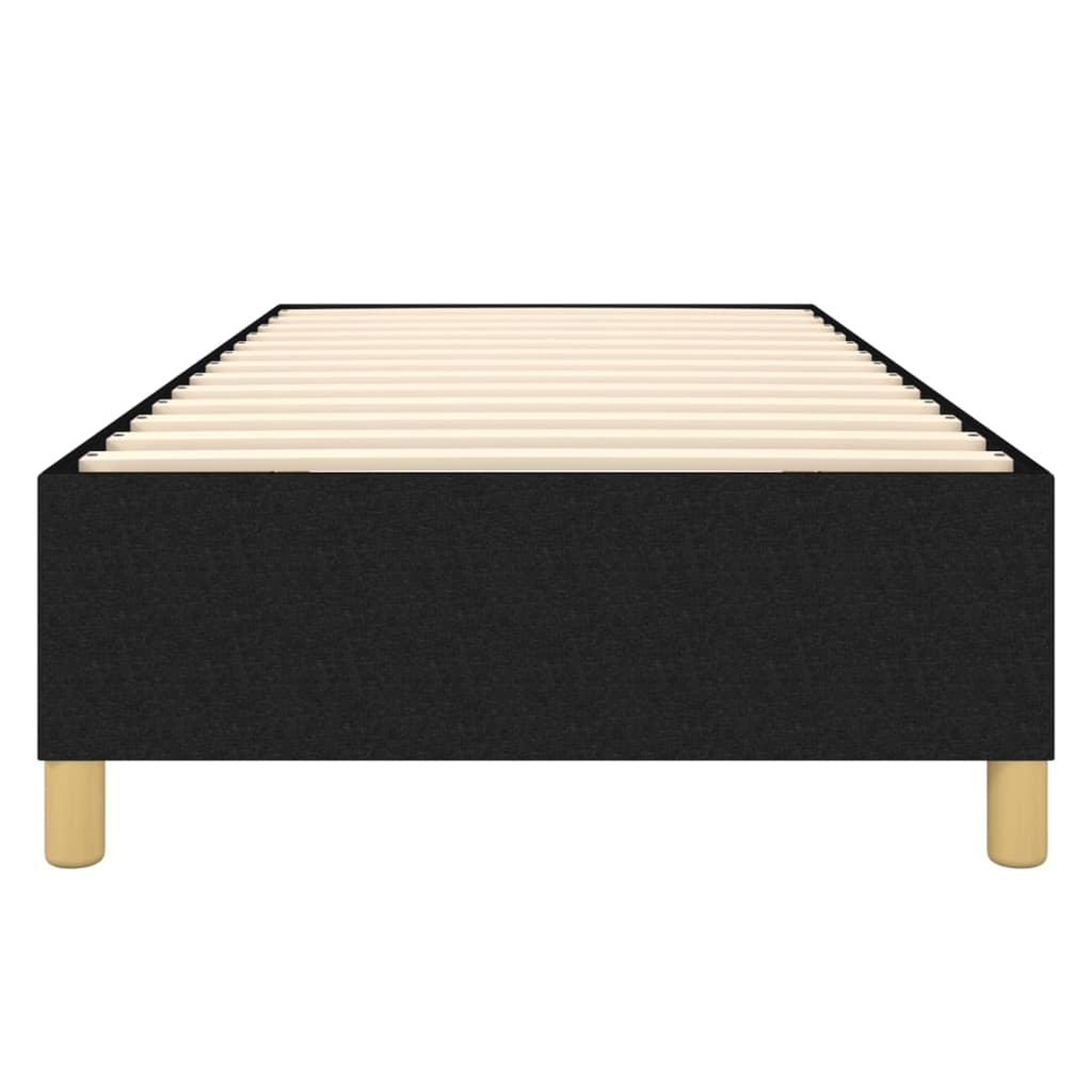 Voir la diapositive 5 : VIDAXL Cadre de lit sans matelas noir 100x200 cm tissu