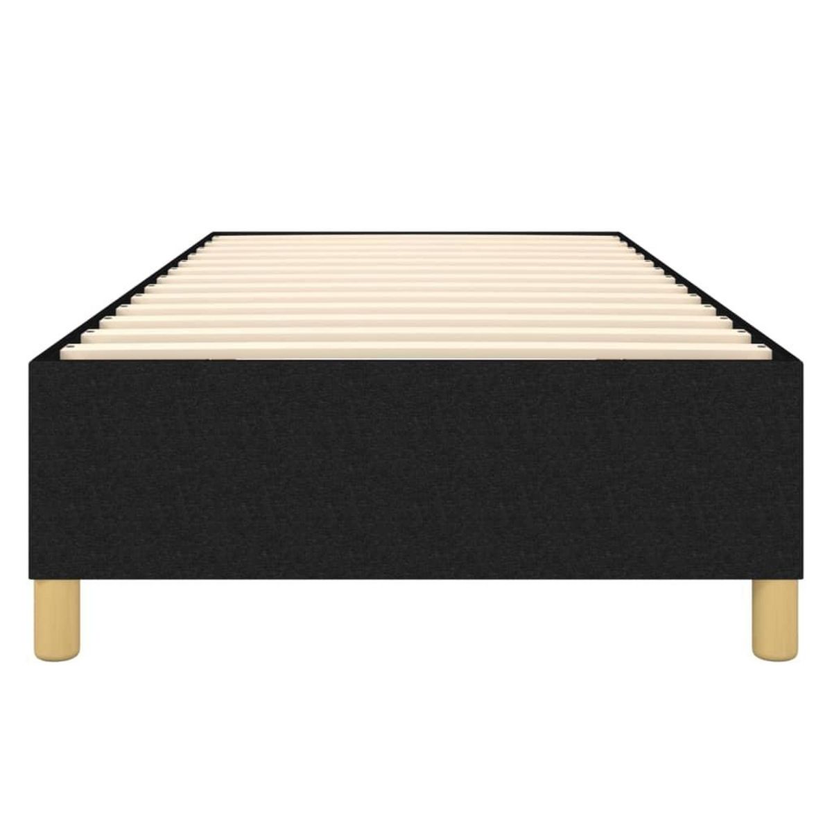 VIDAXL Cadre de lit sans matelas noir 100x200 cm tissu