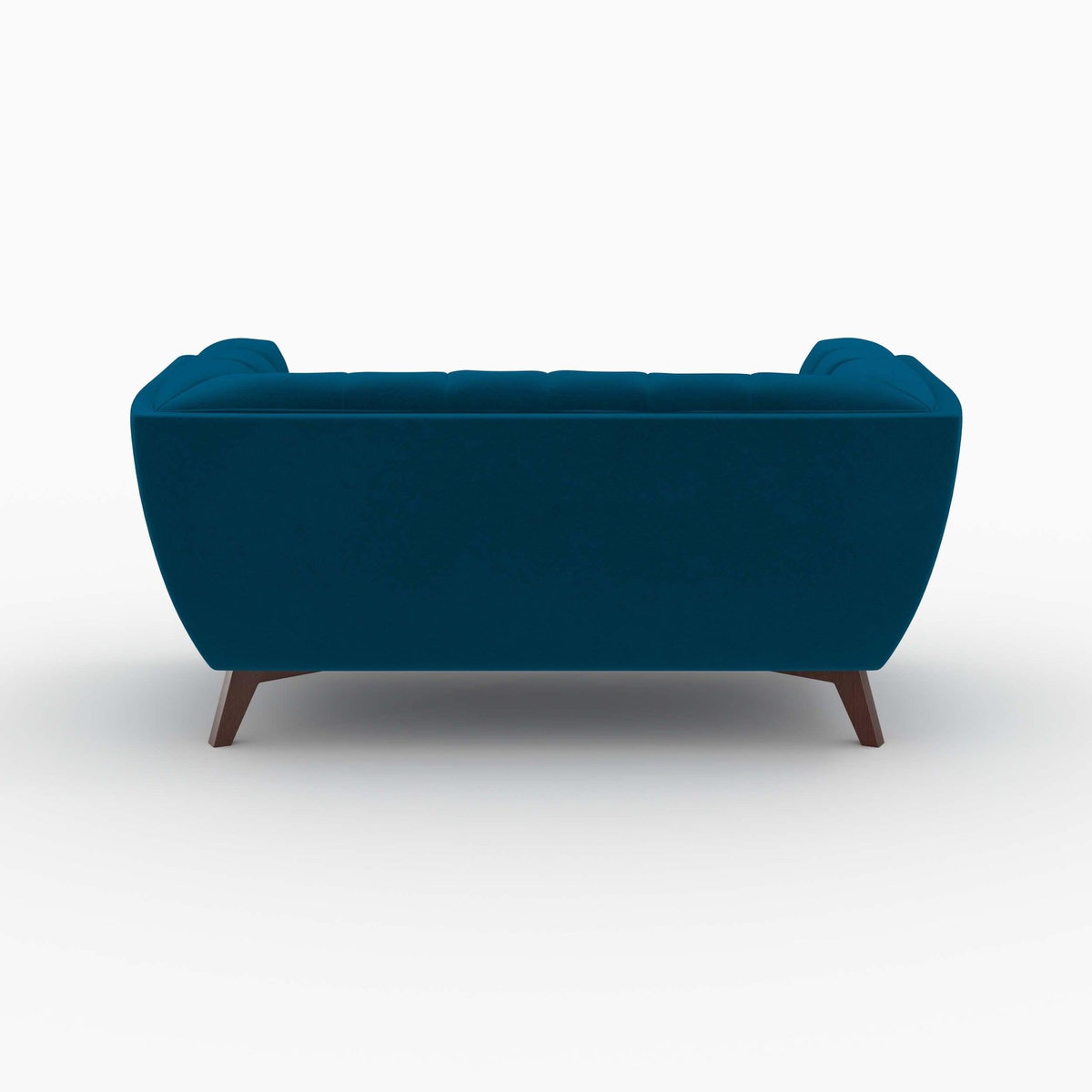 MAISON PAVANE Ensemble canapé et fauteuil en velours bleu 3 places-Mona