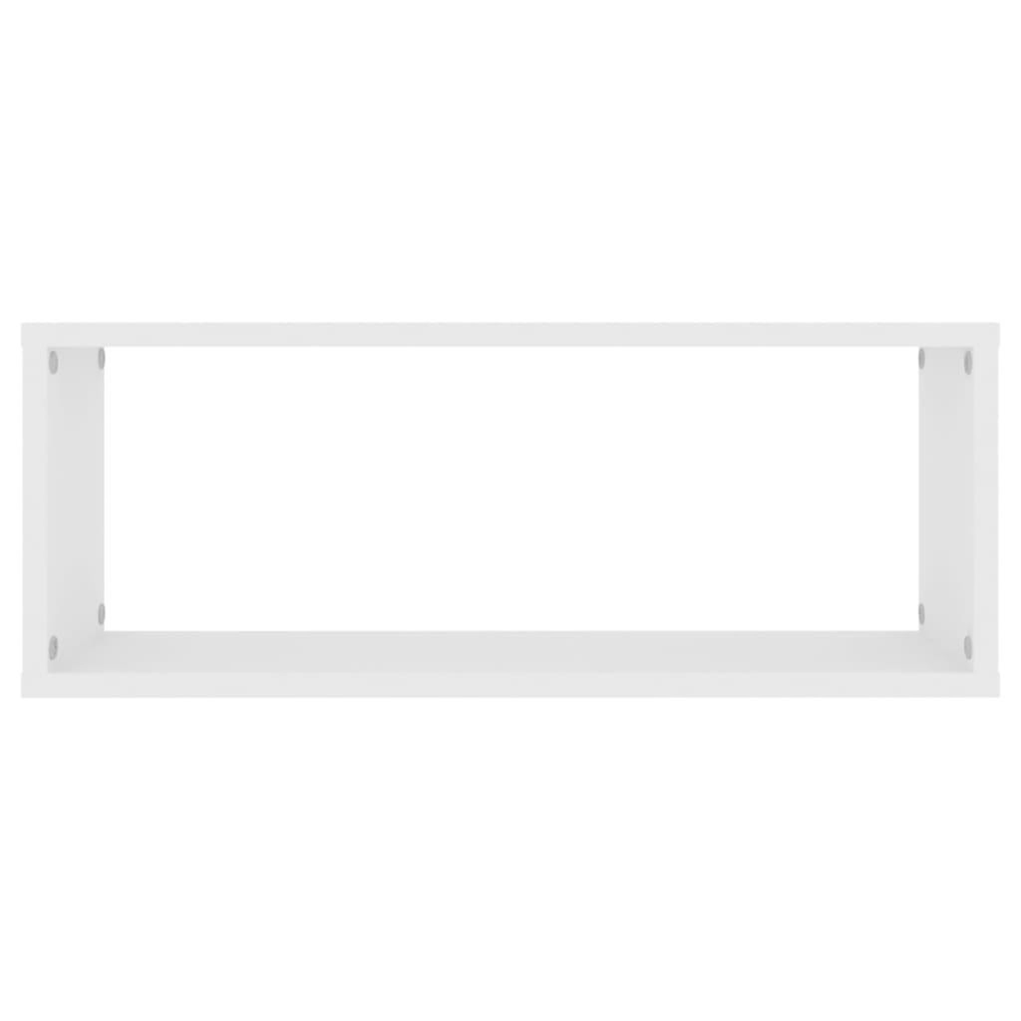 Voir la diapositive 5 : VIDAXL Etageres murales cube 4 pcs Blanc 60x15x23 cm Bois d'ingenierie