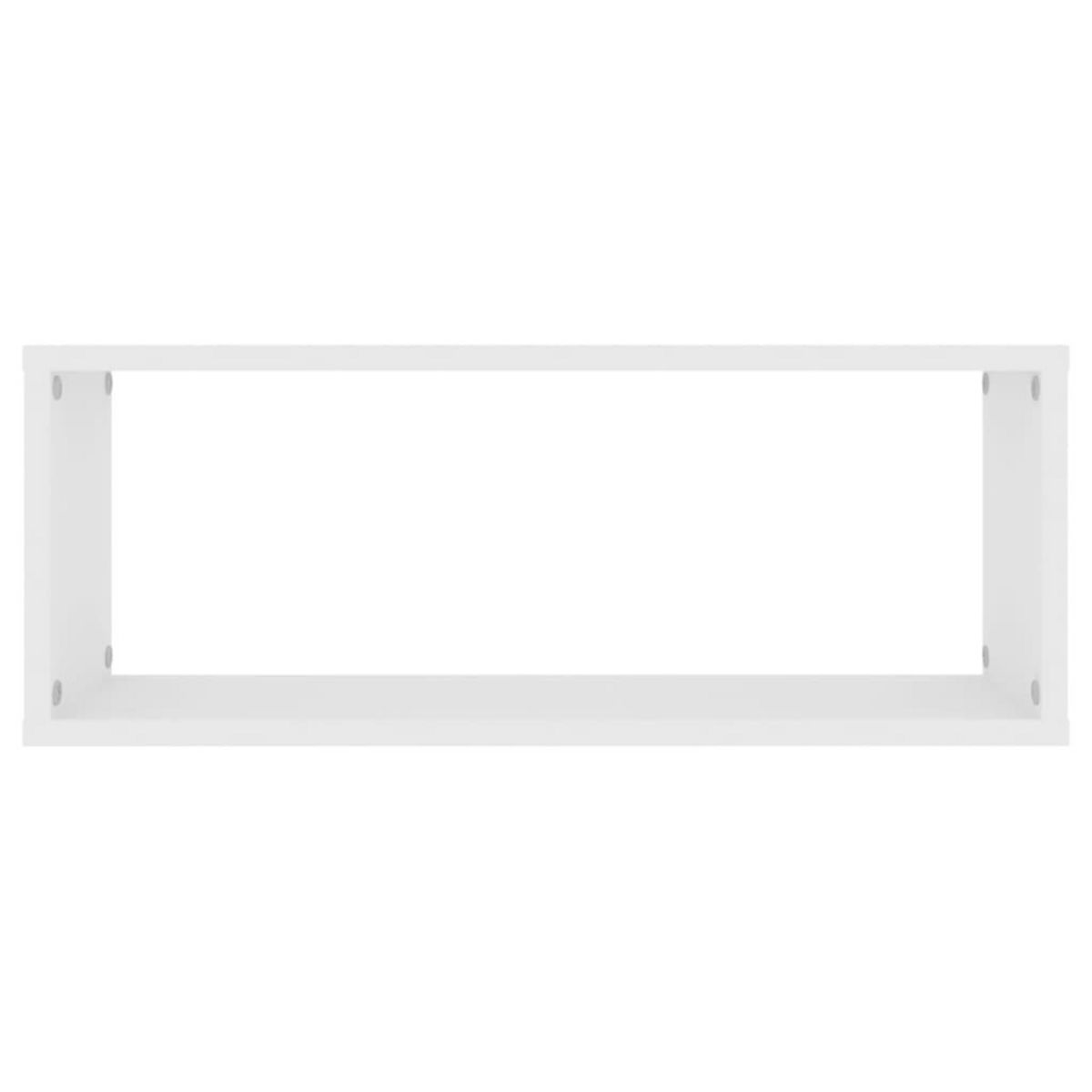 VIDAXL Etageres murales cube 4 pcs Blanc 60x15x23 cm Bois d'ingenierie