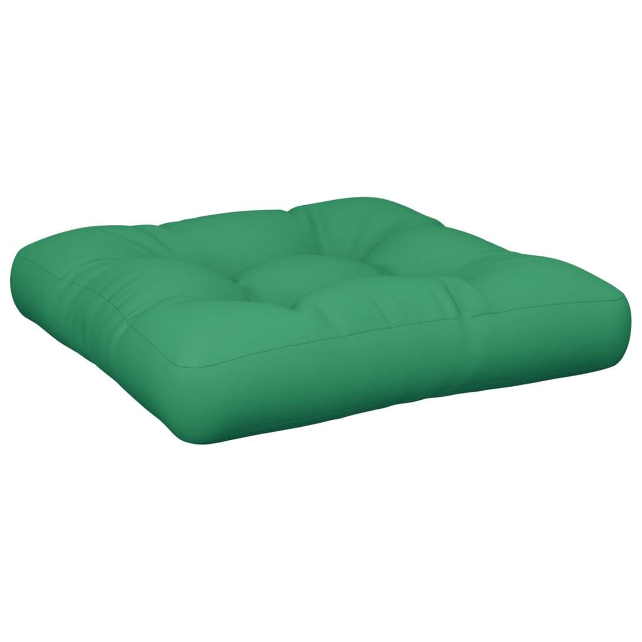 Voir la diapositive 2 : VIDAXL Coussin de palette vert 50x50x12 cm tissu