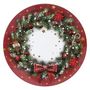 Voir la diapositive 1 : ATMOSPHERA Assiette de Présentation  Soir de Noël  33cm Rouge
