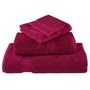 Voir la diapositive 4 : VIDAXL Serviettes d invité de qualité supérieure SOLUND 2 pcs bordeaux
