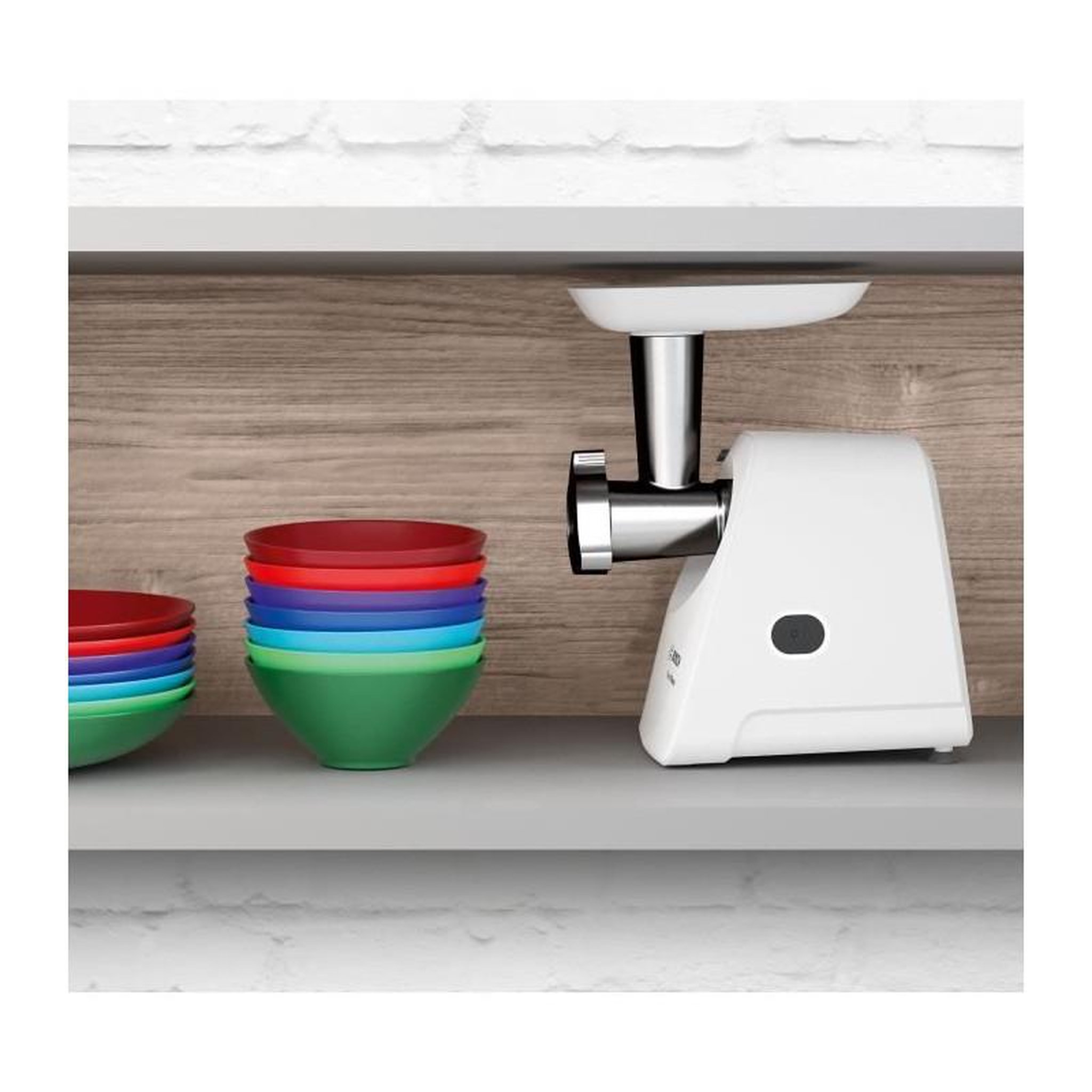 Voir la diapositive 5 : BOSCH Hachoir a viande SmartPower - BOSCH - MFW2510W - 2 grilles de hachoir - Garnisseur de saucisses - Blanc