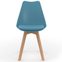 Voir la diapositive 3 : ID MARKET Lot de 8 chaises scandinaves SARA mix color pastel rose x2, blanc x2, gris clair x2, bleu x2
