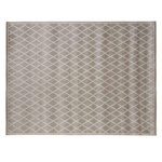 ATMOSPHERA Tapis rectangulaire intérieur et extérieur Losange - 120 x 170 cm - Noir et blanc