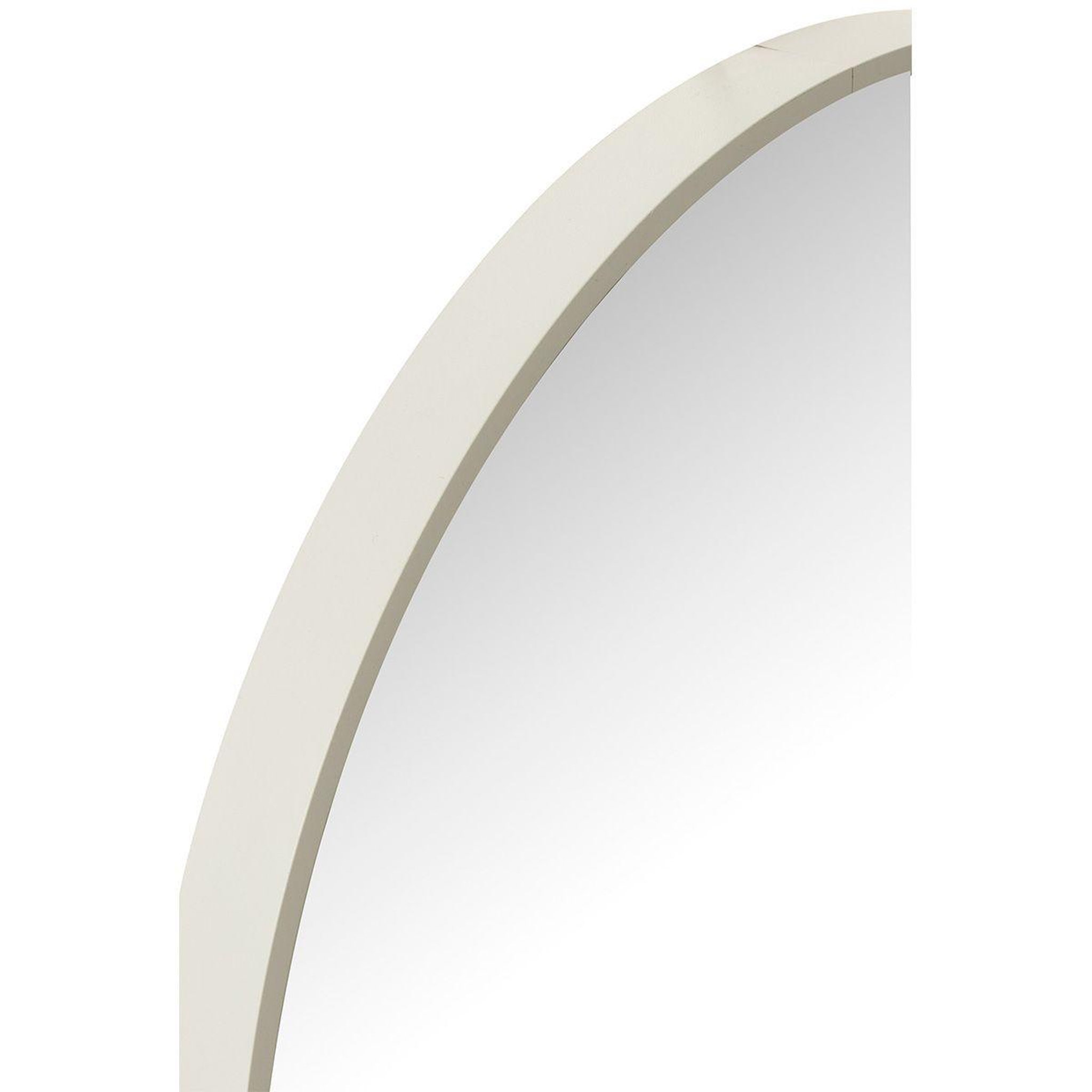 Voir la diapositive 2 : J-LINE Miroir Mural Rond  Alicia  40cm Blanc