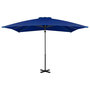 Voir la diapositive 2 : VIDAXL Parasol de jardin en porte-a-faux mat en aluminium bleu azure