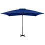 Voir la diapositive 2 : VIDAXL Parasol de jardin en porte-a-faux mat en aluminium bleu azure