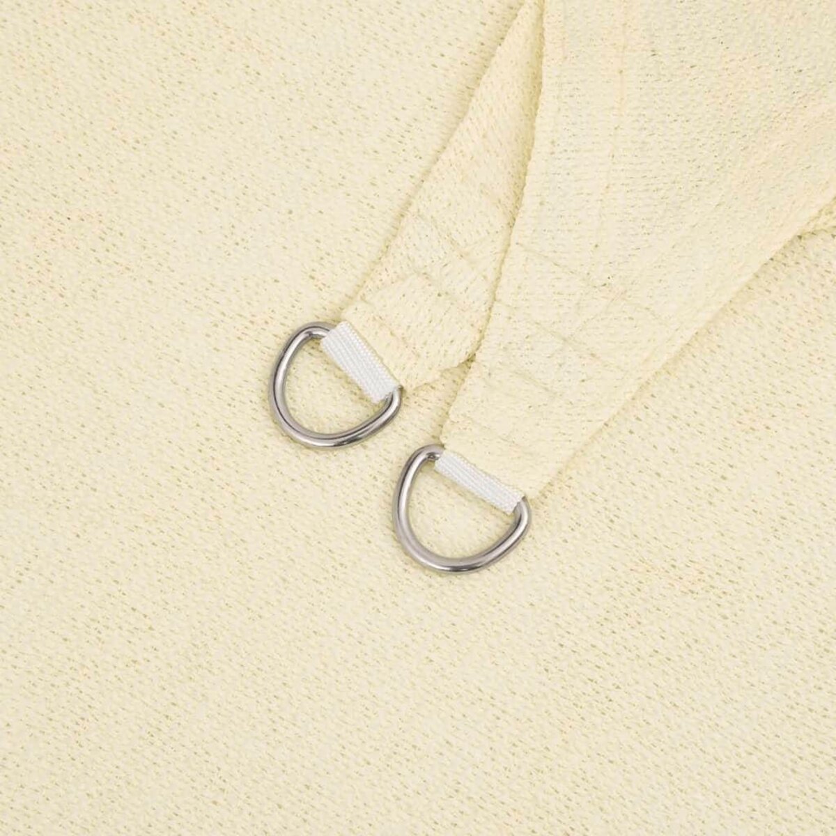 VIDAXL Voile d'ombrage 160 g/m^2 Creme 2x5 m PEHD