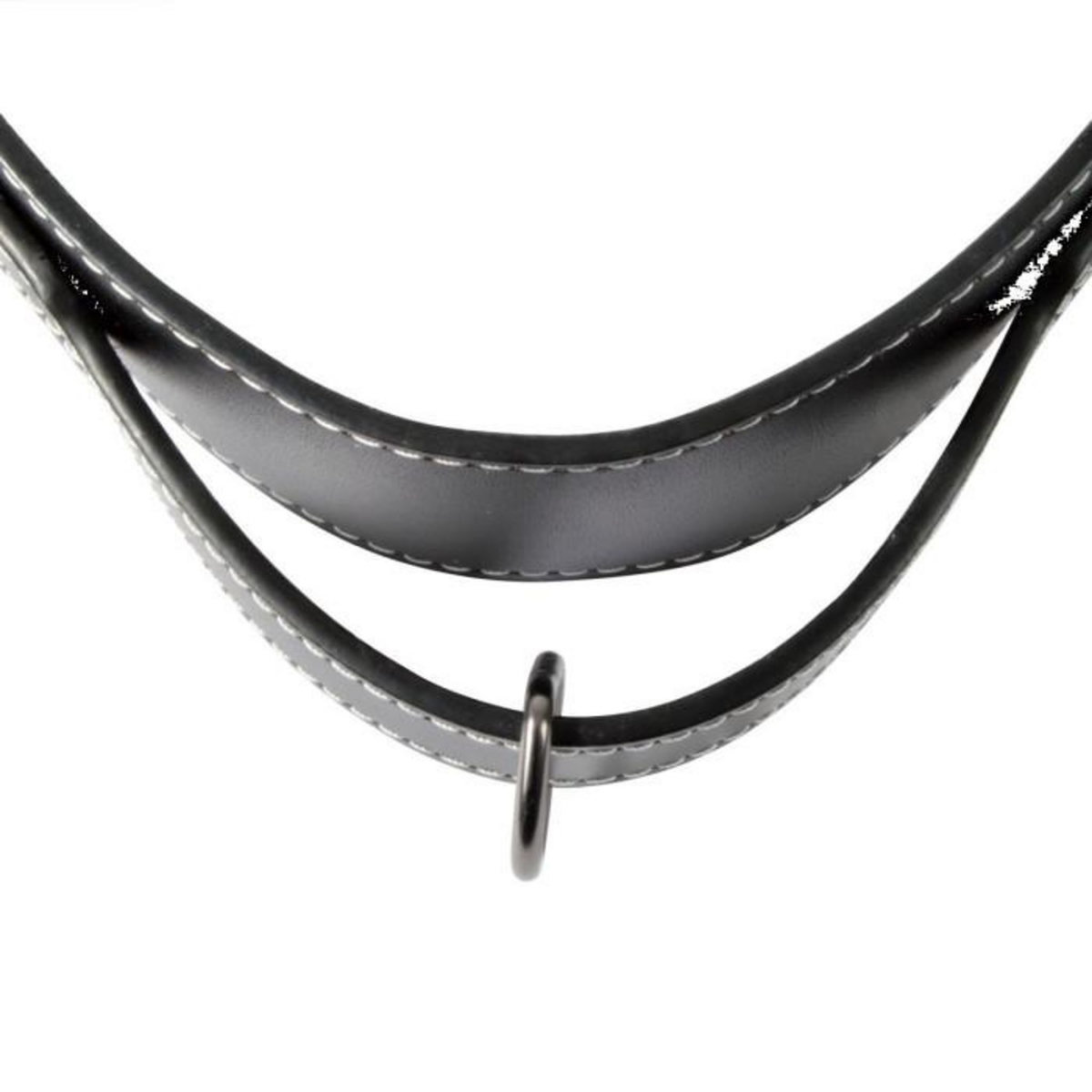 Paris Prix Collier Pour Chien 3XL  Cuir  80cm Noir