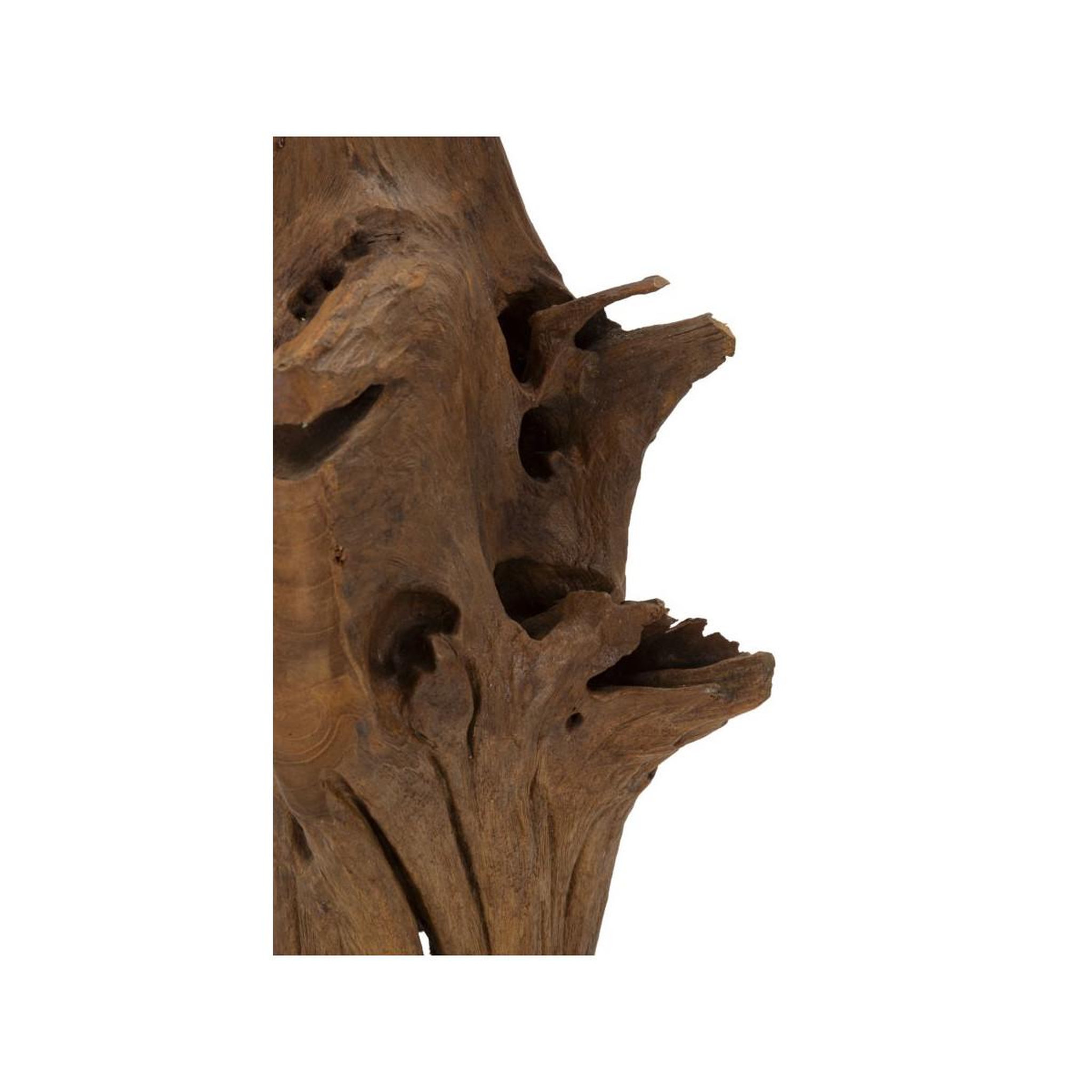 Voir la diapositive 5 : Paris Prix Objet déco tronc d'arbre en teck  akars  64cm naturel
