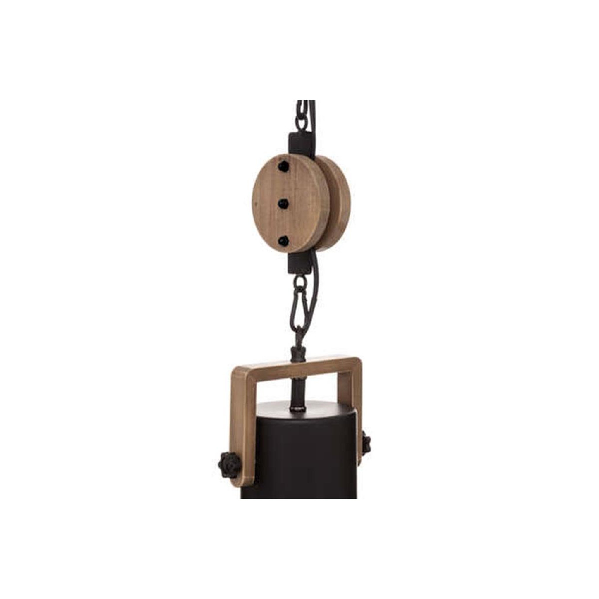 Voir la diapositive 2 : ATMOSPHERA Lampe Suspension en Métal  Silas  23cm Noir