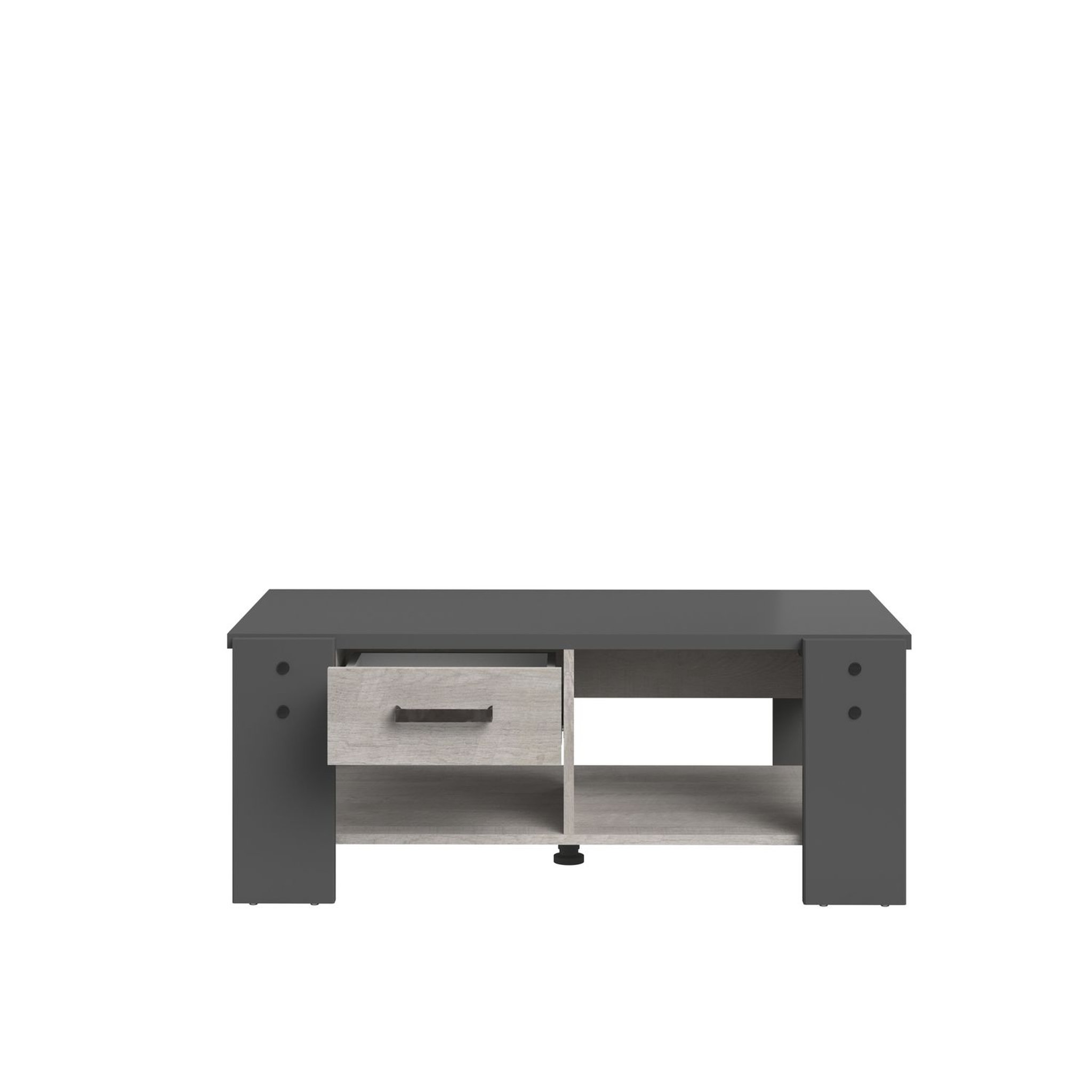 Voir la diapositive 6 : Table basse 1 tiroir 1 niche L101 x H40 x P54cm TRAVEL