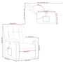Voir la diapositive 6 : VIDAXL Fauteuil de massage inclinable Gris fonce Tissu
