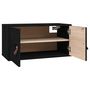 Voir la diapositive 5 : VIDAXL Armoire murale Noir 60x30x30 cm Bois de pin massif