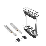 EMUCA SRL Lot de 2 charnières à boîtier pour portillon- Zamak- Noir