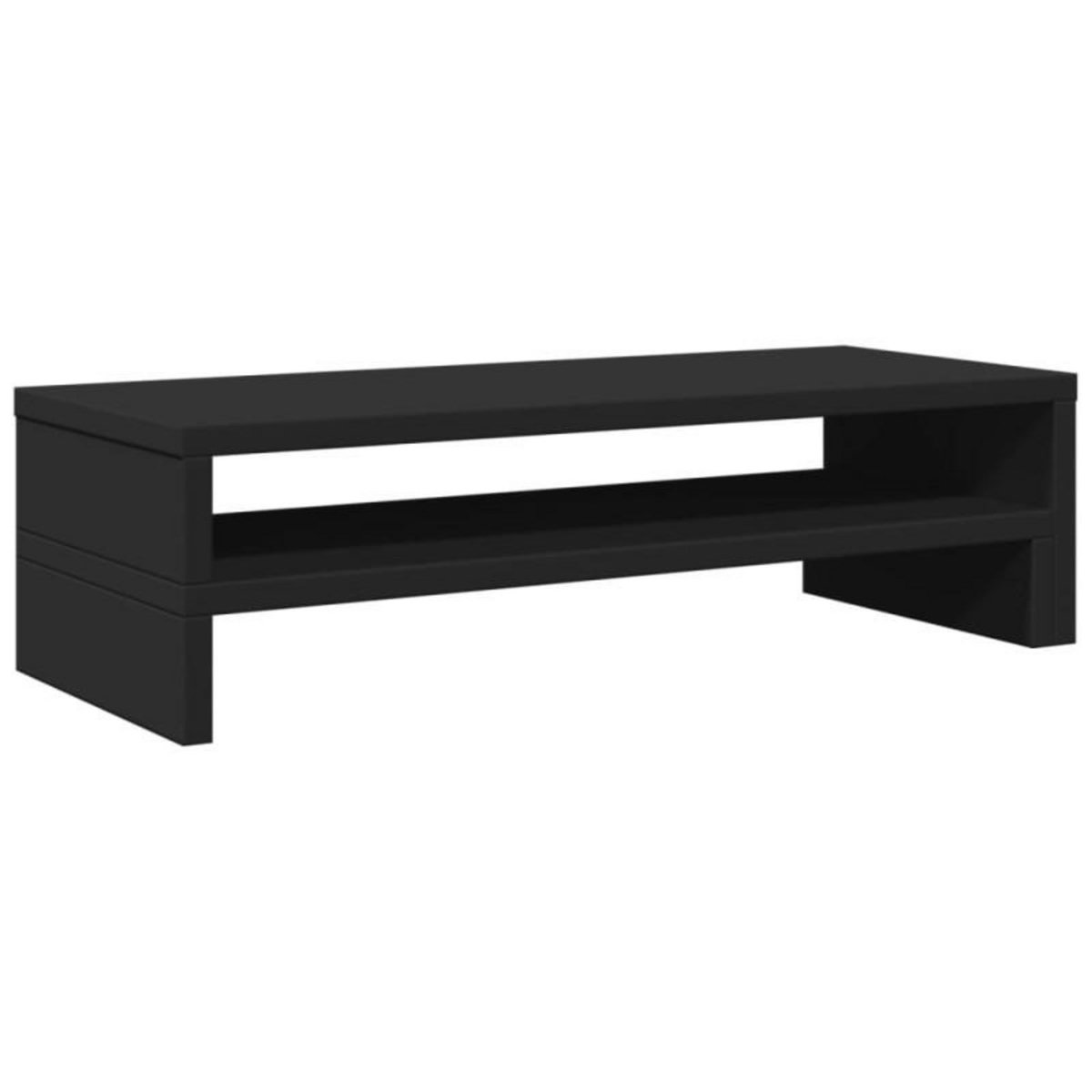 VIDAXL Support de moniteur noir 54x22x15 cm bois d ingénierie