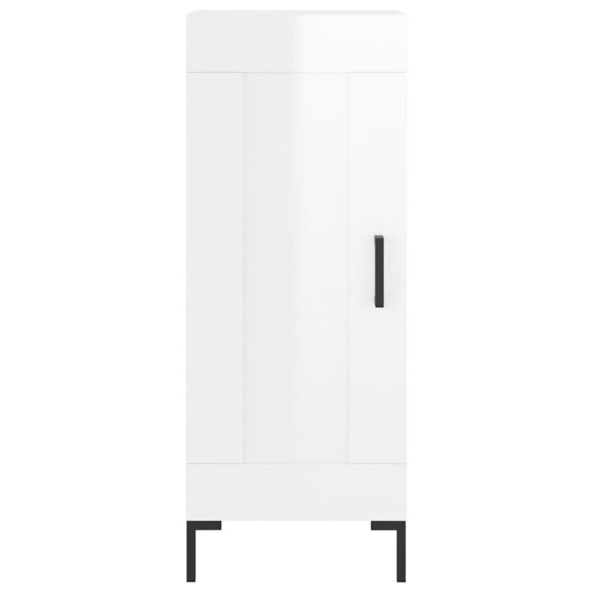 VIDAXL Buffet Blanc brillant 34,5x34x90 cm Bois d'ingenierie