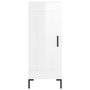 Voir la diapositive 5 : VIDAXL Buffet Blanc brillant 34,5x34x90 cm Bois d'ingenierie