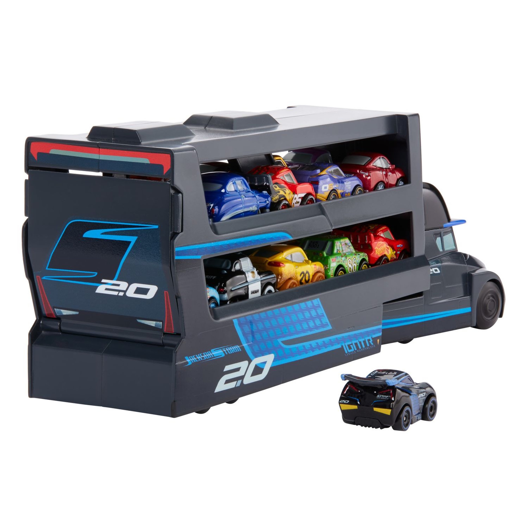 Voir la diapositive 4 : CARS Cars Mini transporteur noir 