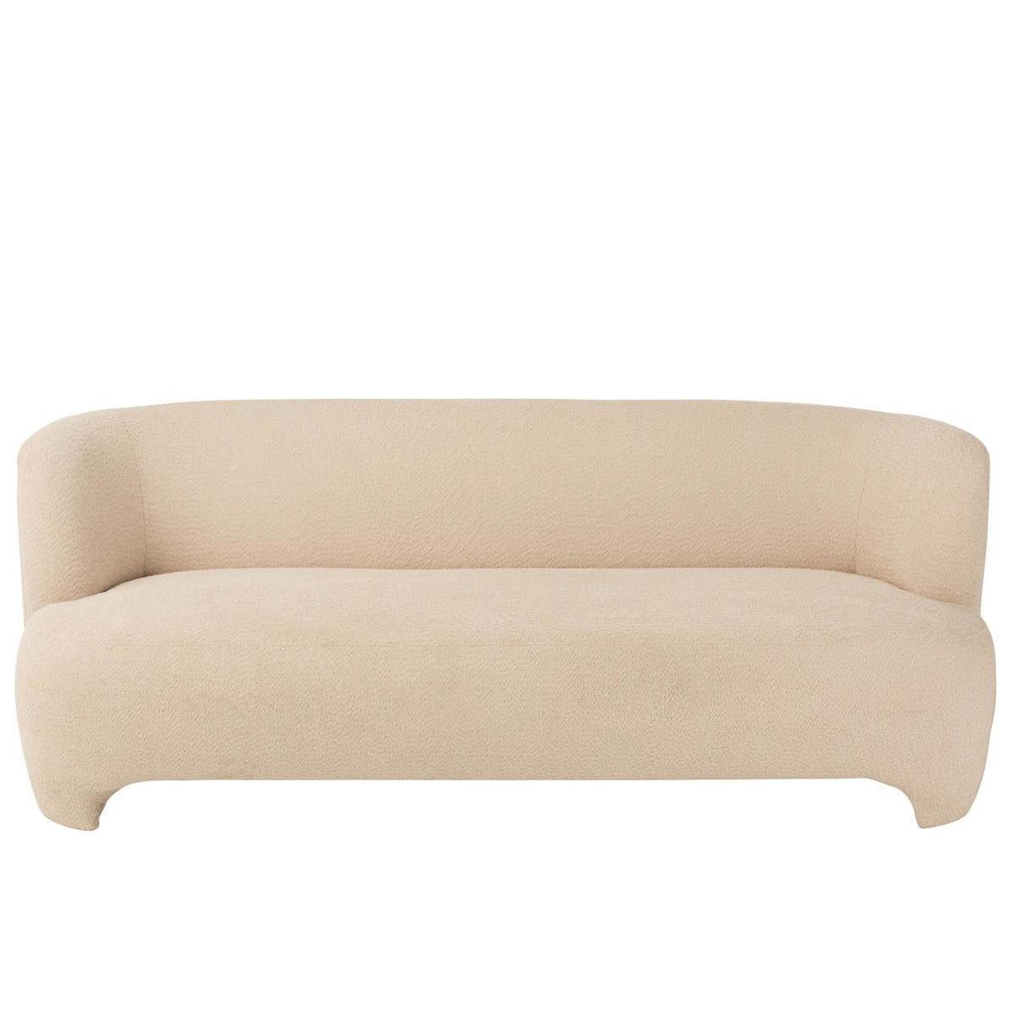 Voir la diapositive 2 : J-LINE Canapé 3 places tricoté  erwin  193cm blanc