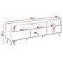 Voir la diapositive 4 : BEST MOBILIER Sorolla - meuble tv - 195 cm