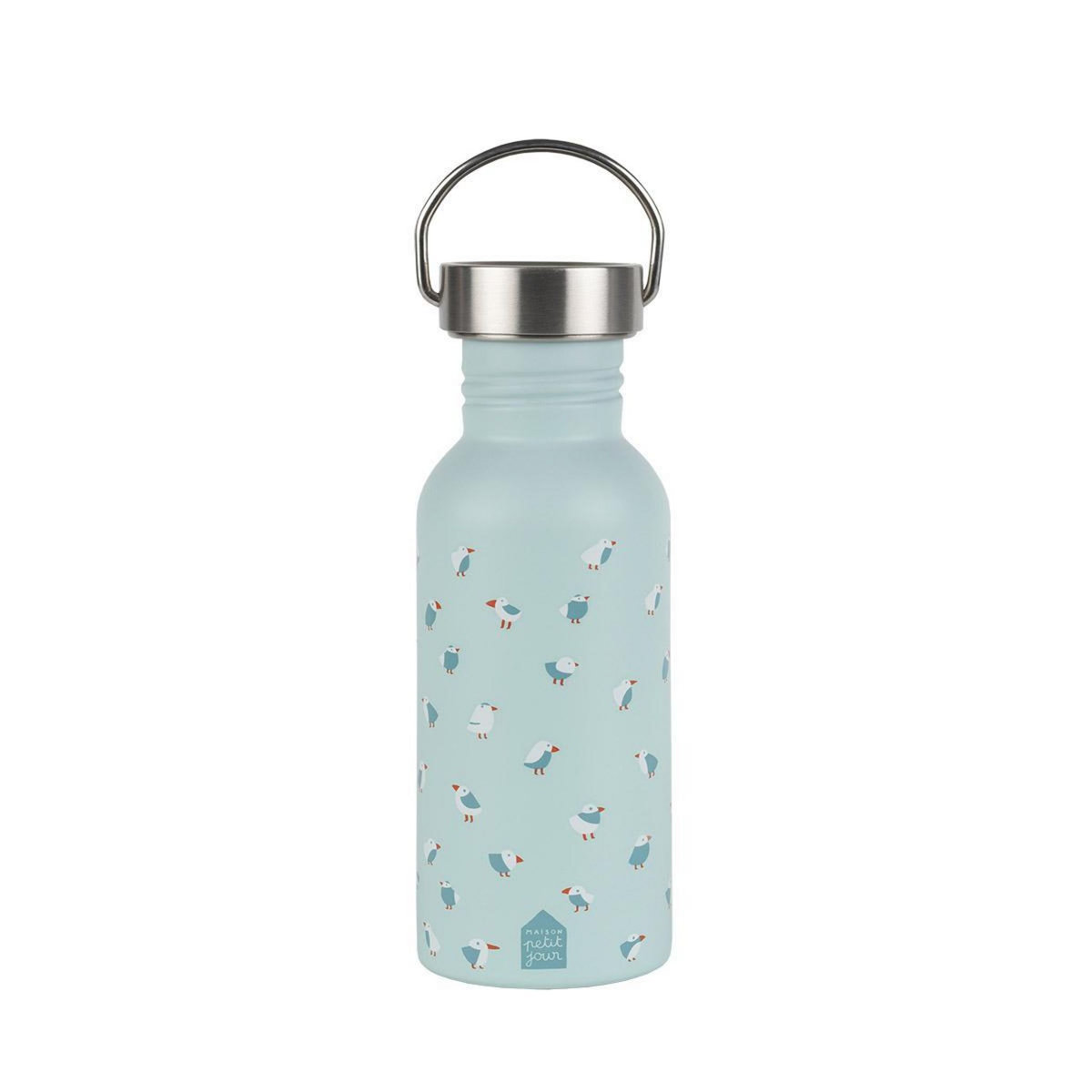 Petit Jour Gourde en Inox Écologique avec Motif de Mouettes - 500ml
