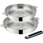 Voir la diapositive 2 : Lagostina Batterie de cuisine Esperta triply 2 pcs + poignee