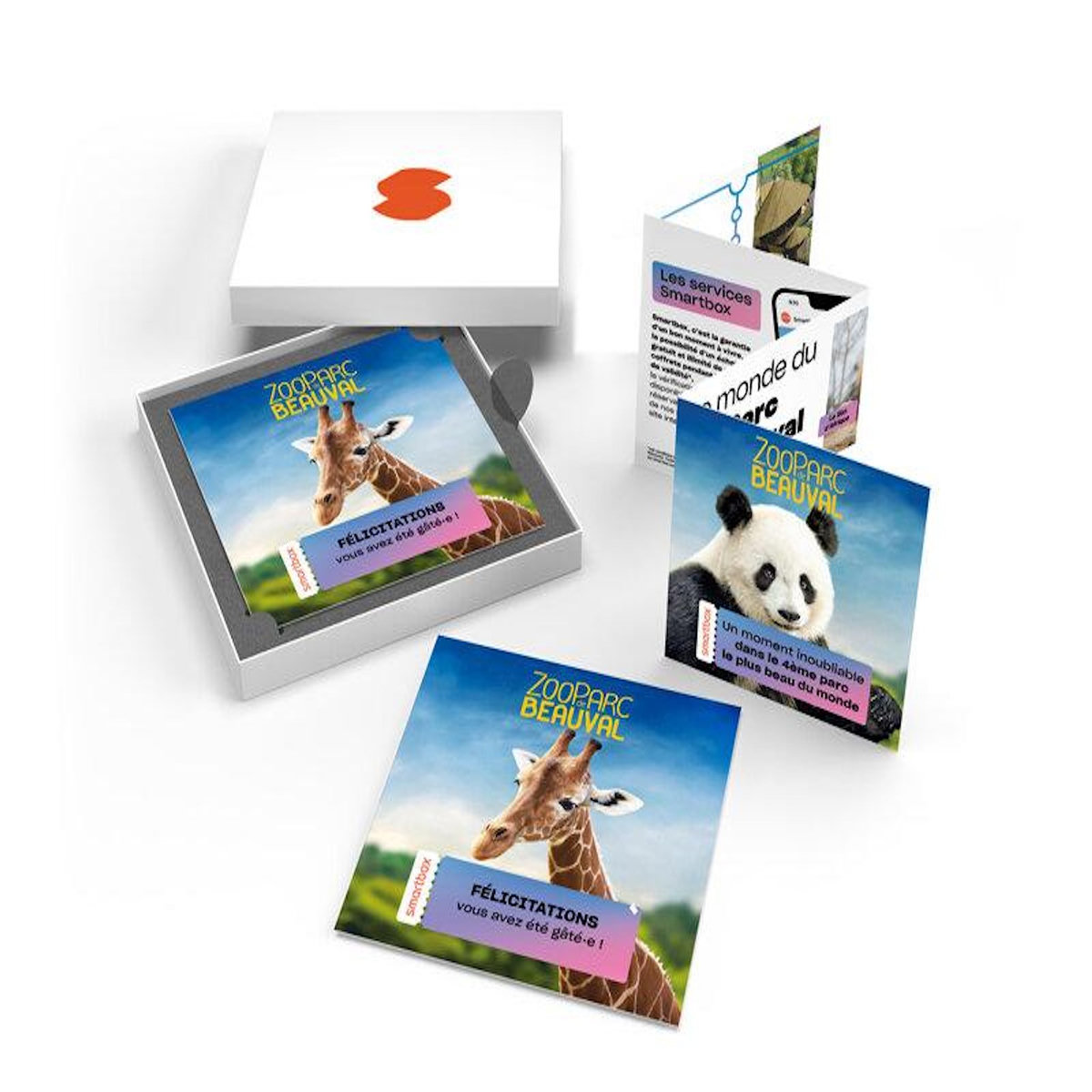 Smartbox 2 tickets adultes pour 2 jours au ZooParc de Beauval en 2026 - Coffret Cadeau Multi-thèmes