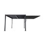 Voir la diapositive 2 : SWEEEK Auvent 4m aluminium et textilène pour pergola bioclimatique anthracite Palace