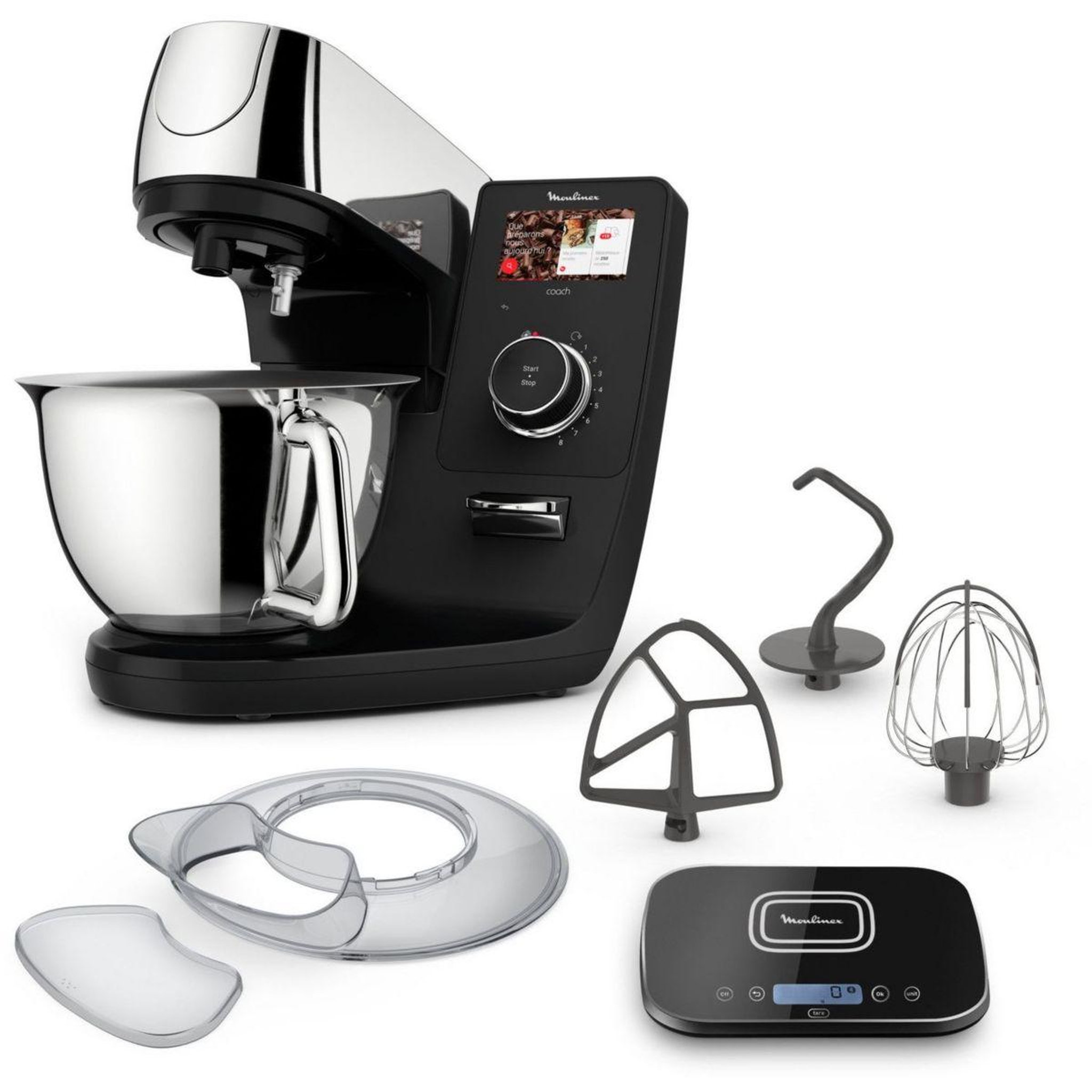 Voir la diapositive 1 : MOULINEX Robot pâtissier QA951810 i-coach touch balance connectée