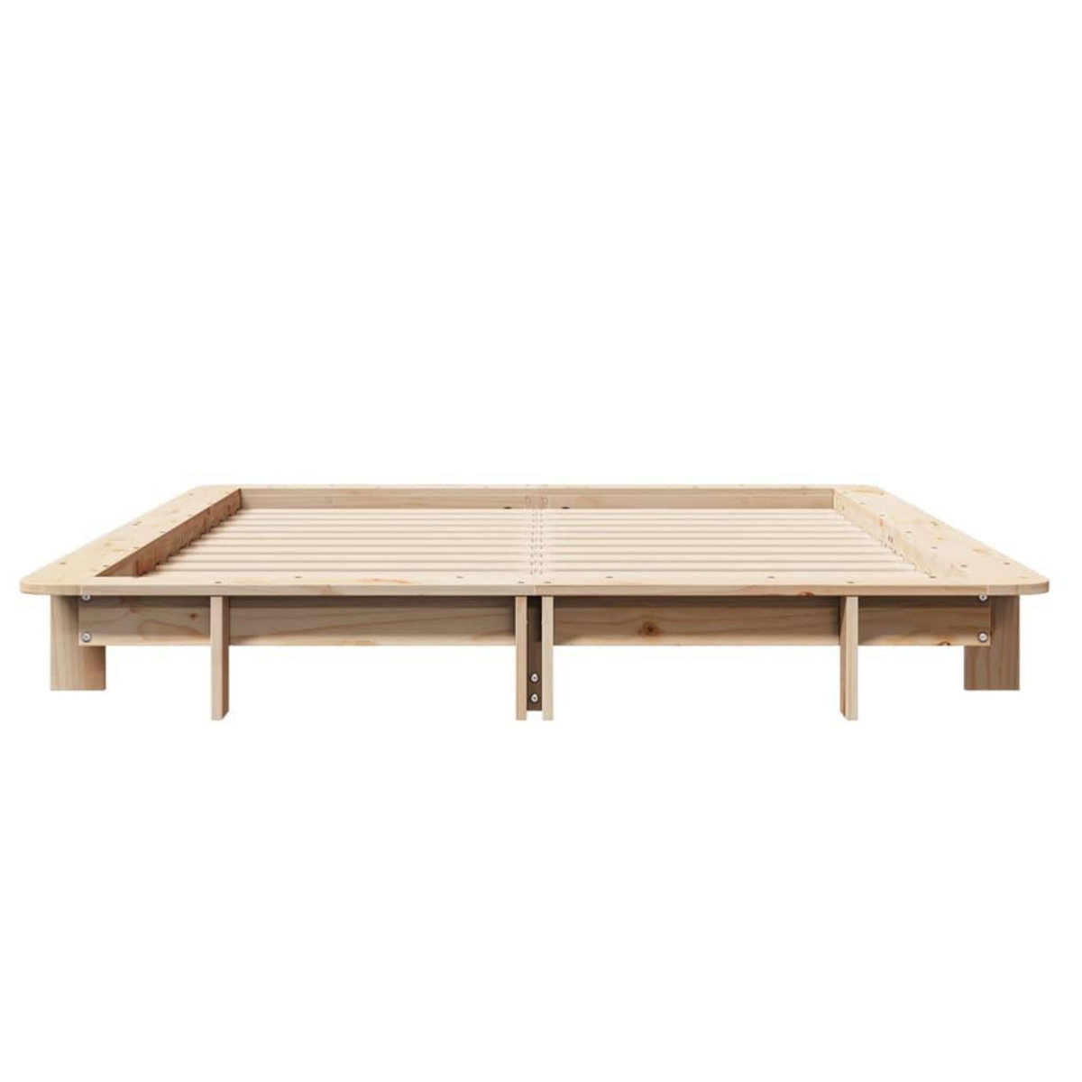 VIDAXL Cadre de lit sans matelas 120x200 cm bois de pin massif