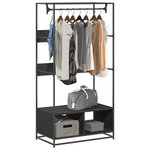 VIDAXL Armoire noir 90x50x180 cm bois d'ingénierie