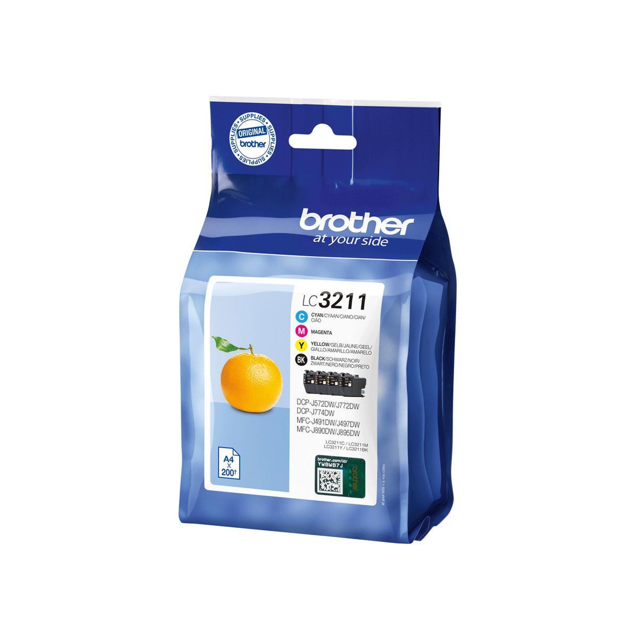 Voir la diapositive 3 : Brother Cartouche d'encre pack multipack 4 originales lc3211 (noir + 3 couleurs) - lc3211val