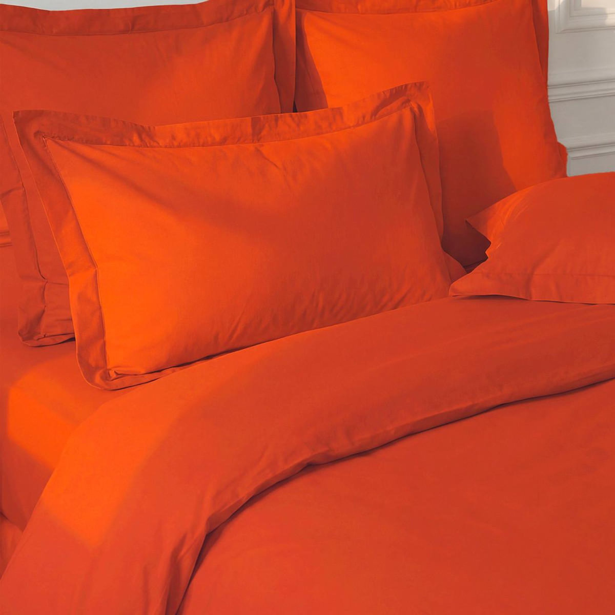 Sensei Maison Lot de 2 taies d'oreiller en percale de coton SOFT PERCALE